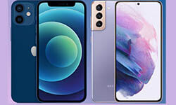مقایسه s21 . آیفون 12