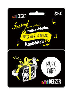 deezer giftcard 50$