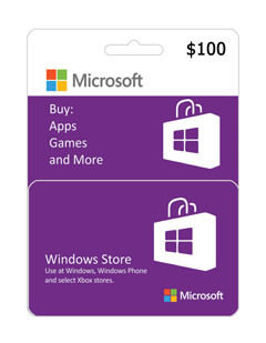 گیفت کارت مایکروسافت و ایکس باکس 100 دلاری