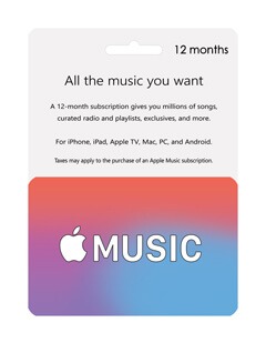 گیفت 12 ماه اپل موزیک