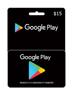 گیفت کارت گوگل پلی 15 دلاری