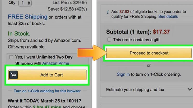خرید از آمازون - Add to Cart