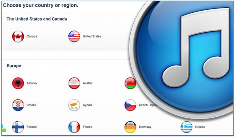  تغییر کشور در آیتونز