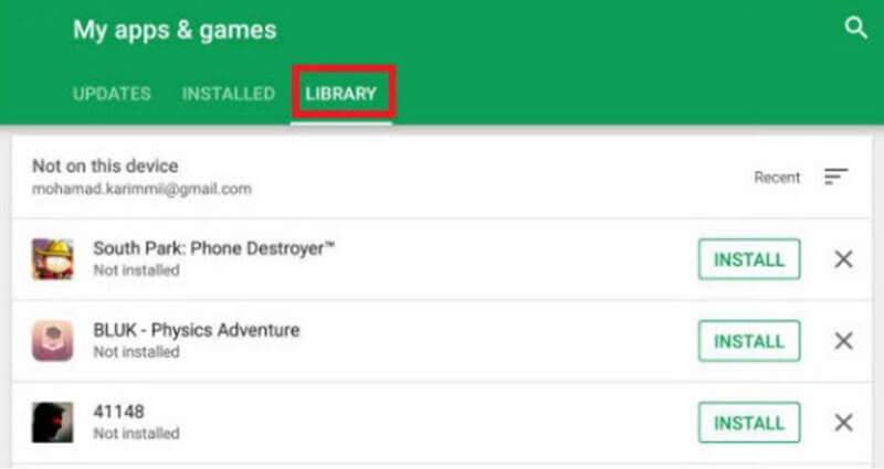 google play library