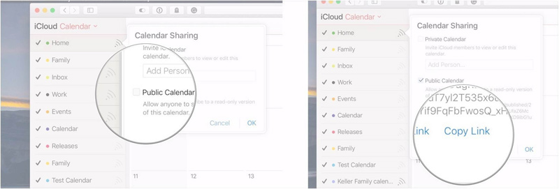 icloud Public Calender
