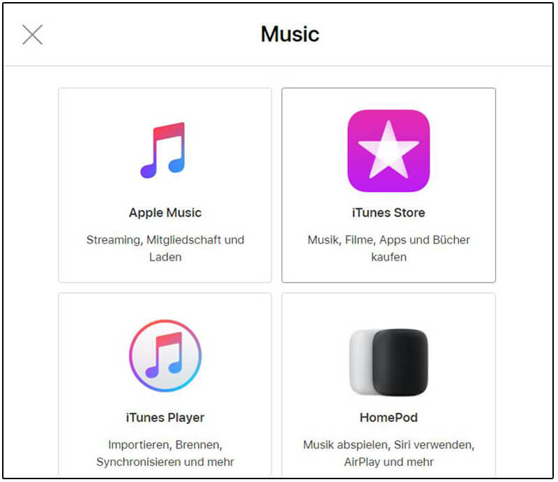 iTunes store