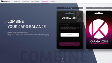 خرید گیفت کارت کارما کوین karma koin به چه شکل است؟