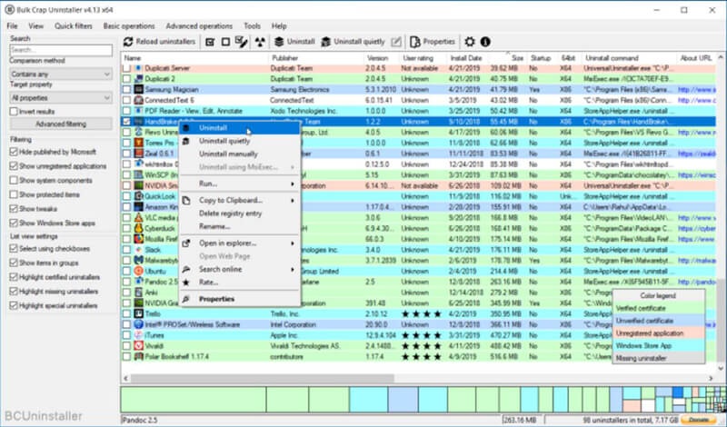 Bulk Crap Uninstaller