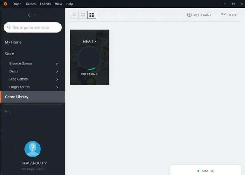 اوریجین تنظیمات