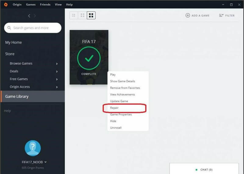 تنظیمات آپدیت بازی در origin