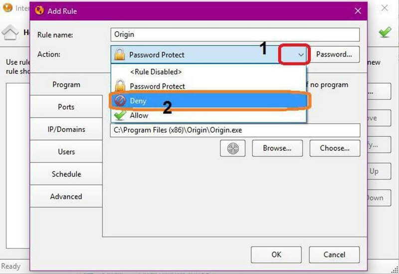تنظیمات origin در ویندوز