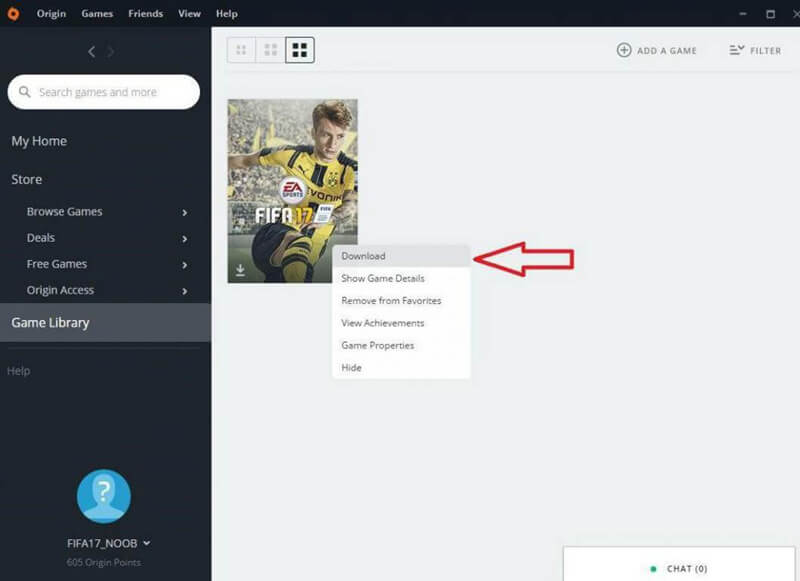 game download origin