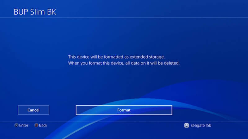 ps4 settins - bup slim bk