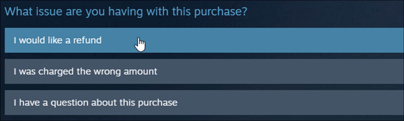I would like a refund