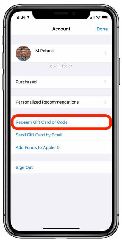 Redeem Gift Card or Code