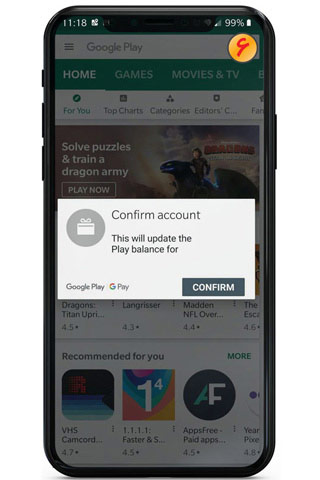 confirm account