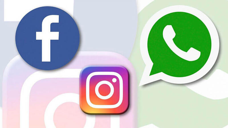 واتساپ اینستاگرام و فیسبوک