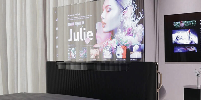تلویزیون مفهومی OLED و شفاف LG